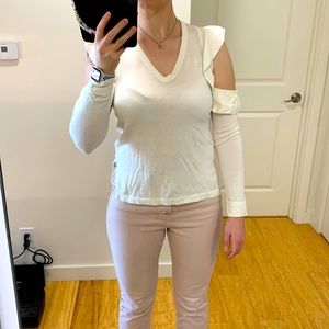 BCBG white top - Like New